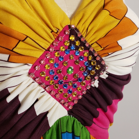 Muse/Boston Proper geometric maxi dress size XS - Picture 2 of 7